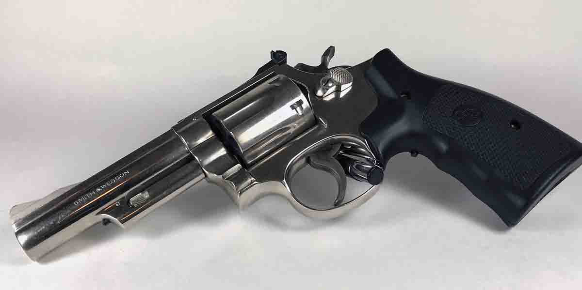 A Smith & Wesson Model 19 .357 Magnum was used to shoot .357 Magnum and .38 Special loads listed in the load table.